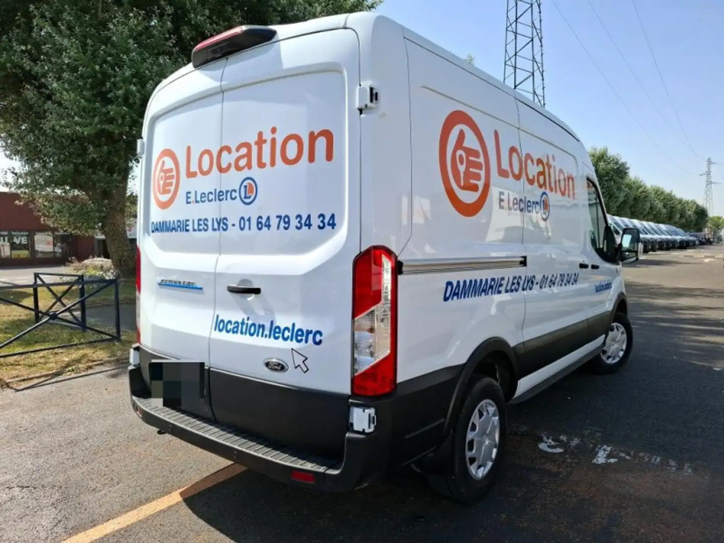 Ford Transit PE 350 L2H2 198 KW BATTERIE 75/68 KWH TREND BUSINE Blanc - 2