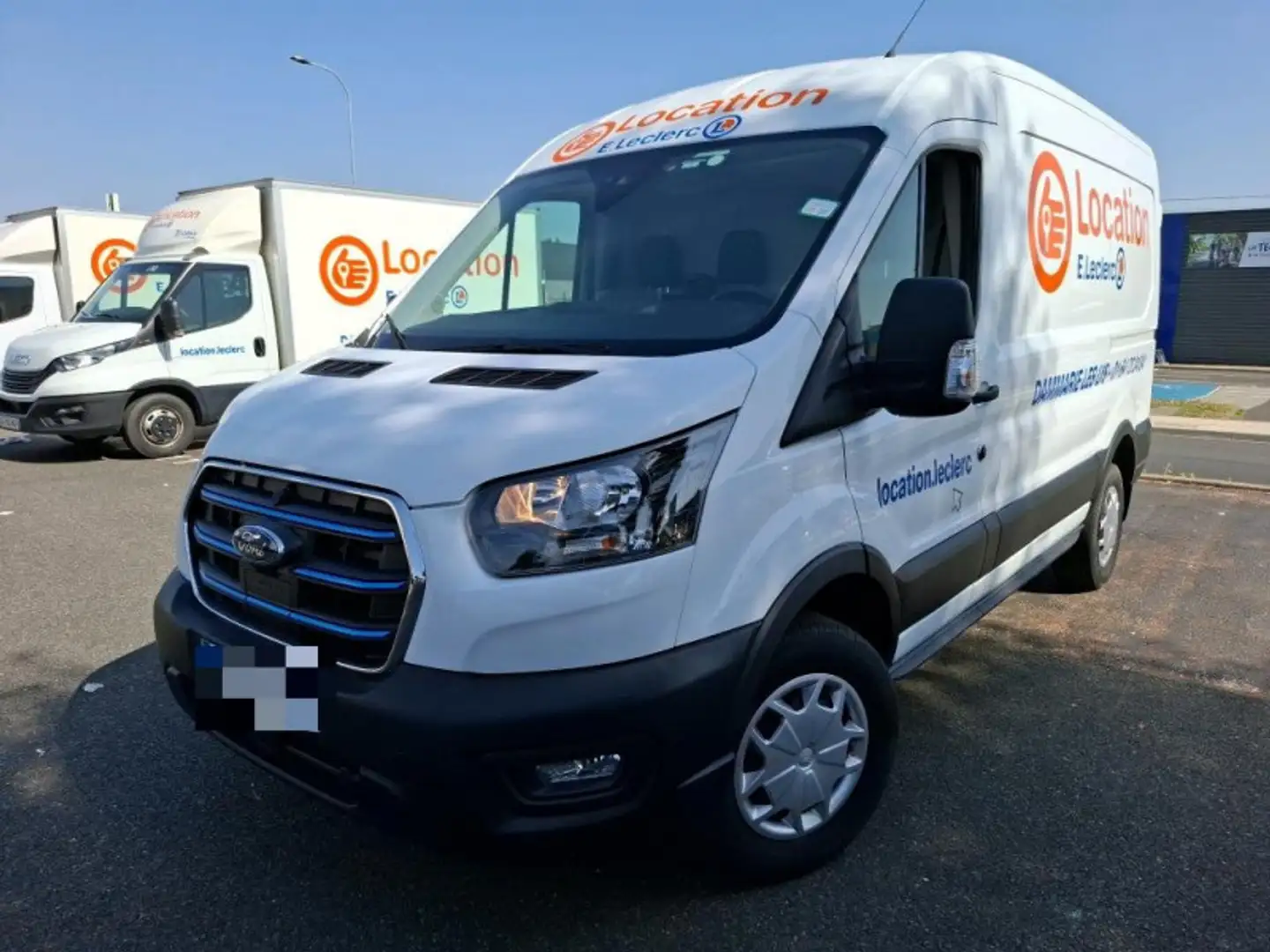 Ford Transit PE 350 L2H2 198 KW BATTERIE 75/68 KWH TREND BUSINE Blanc - 1