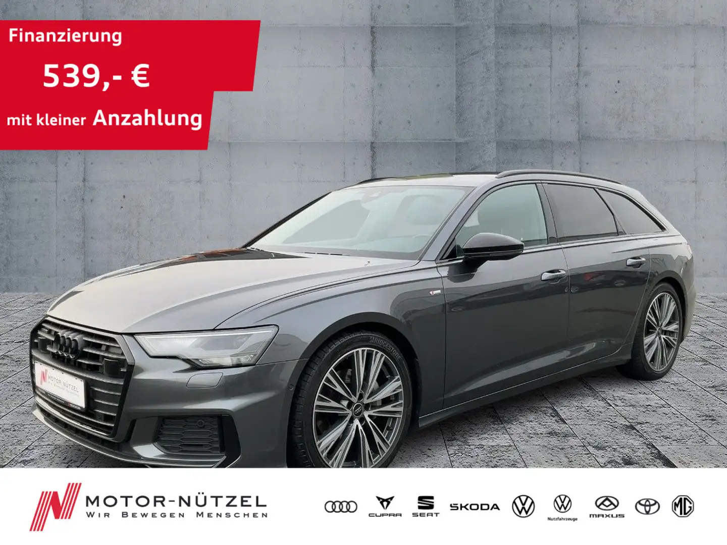 Audi A6 45 TFSI QU 2xS-LINE LED+NAV+B&O+ACC+AHK Grau - 1