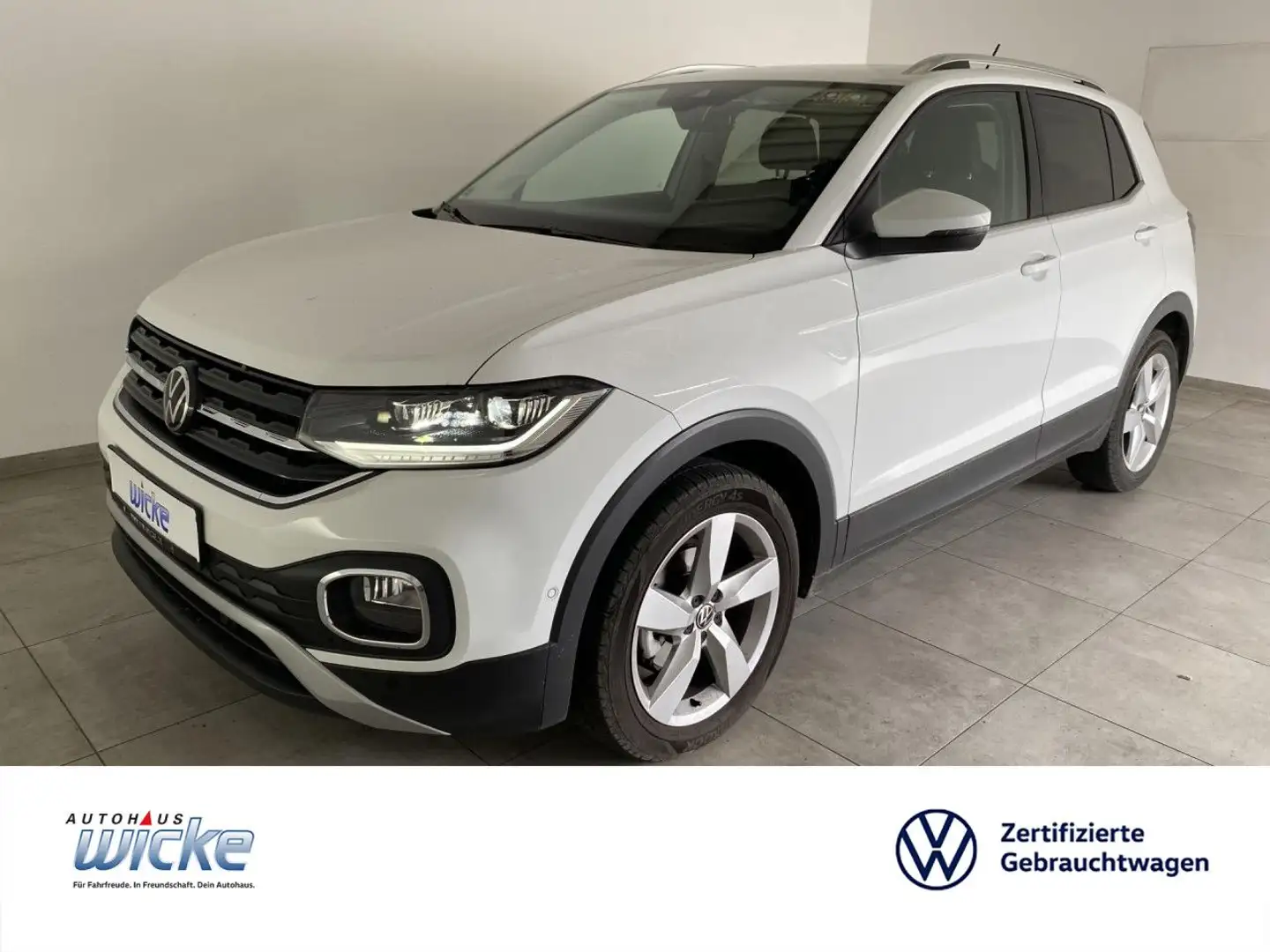 Volkswagen T-Cross 1.0 TSI DSG Style NAVI KLIMA LED PDC LANE Weiß - 1