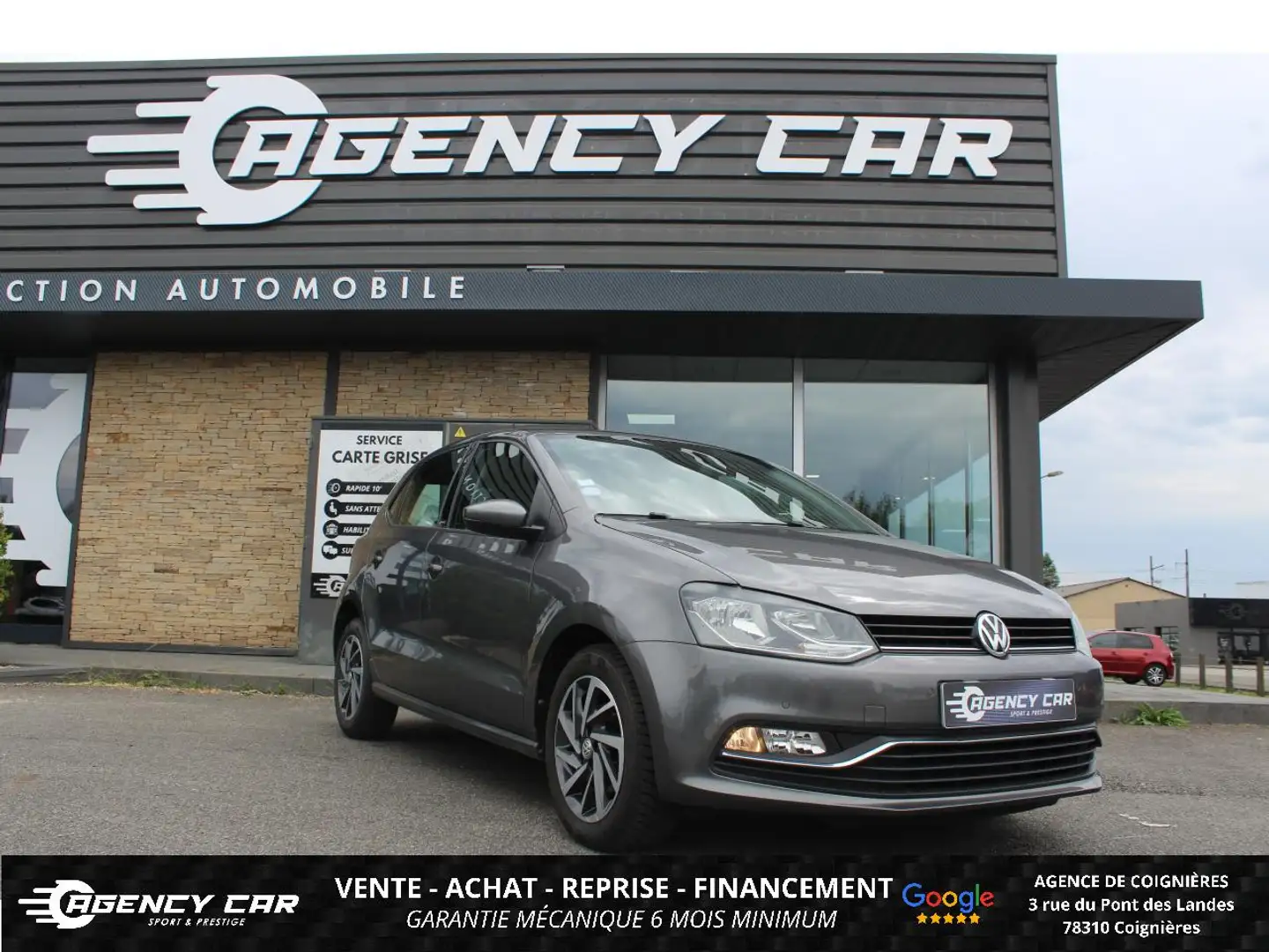 Volkswagen Polo Polo V Match 1.0i - 75cv  - Apple Car Play - Gris - 1