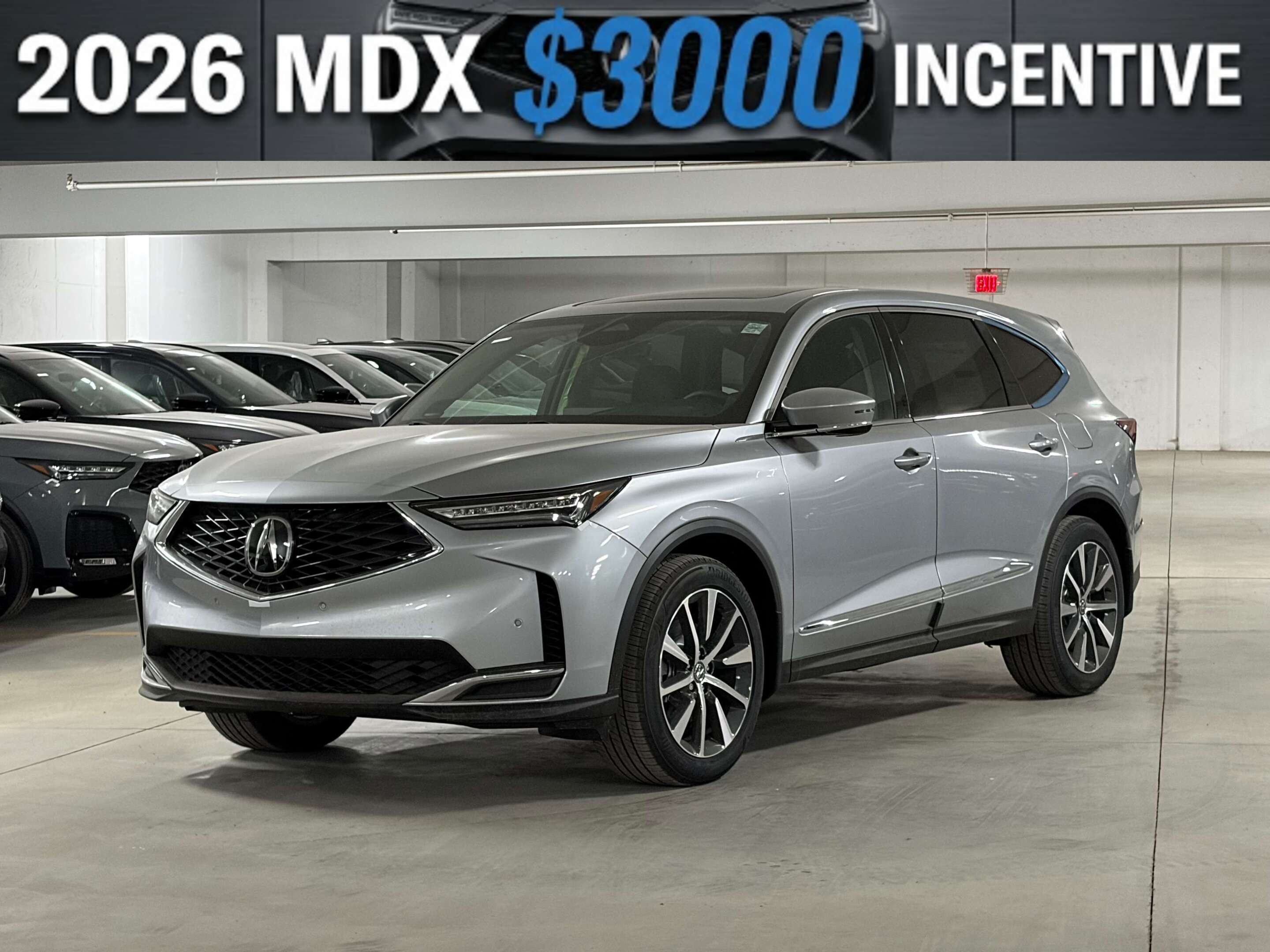 Gray 2026 Acura MDX SUV / Crossover All-Wheel Drive Automatic