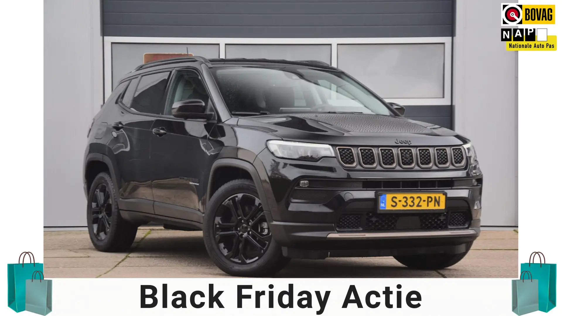 Jeep Compass 4xe 240 Plug-in Hybrid Electric Upland 360 CAMERA/ Zwart - 1