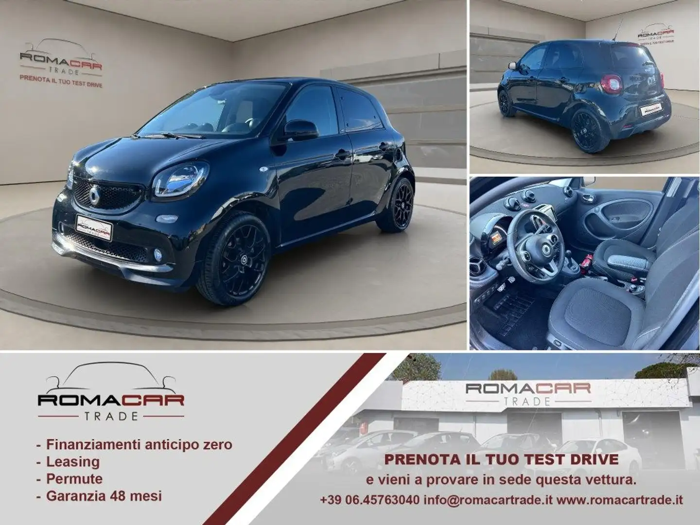 smart forFour 90 0.9 Turbo twinamic Passion Black - 1