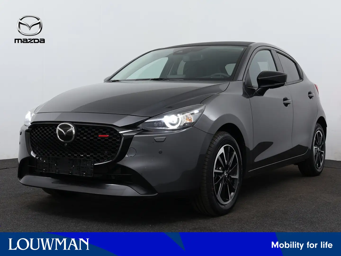 Mazda 2 1.5 e-SkyActiv-G 90 Homura Aka Grijs - 1