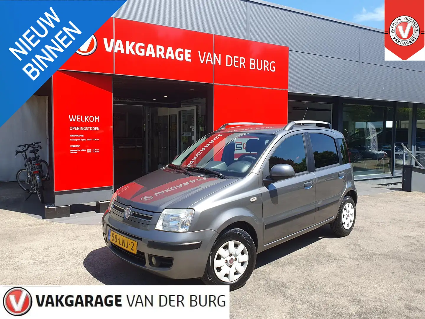 Fiat Panda 1.2 Emotion Climate Grijs - 1
