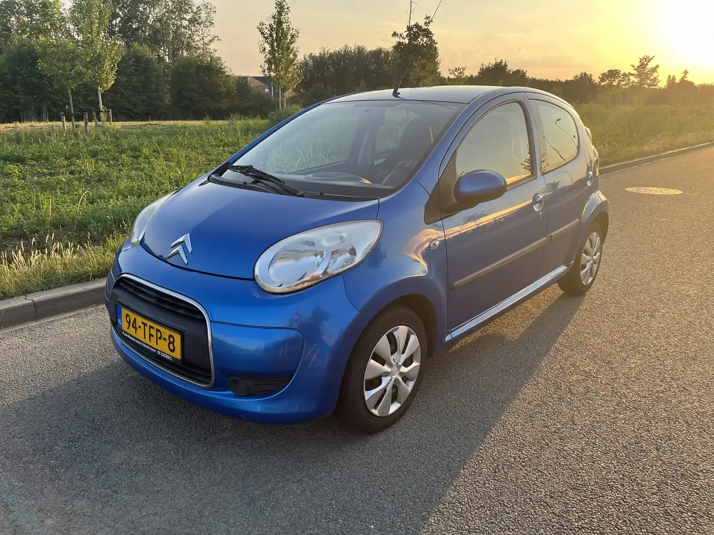 Citroen C1 1.0-12V Selection met APK en goede airco. Blauw - 2