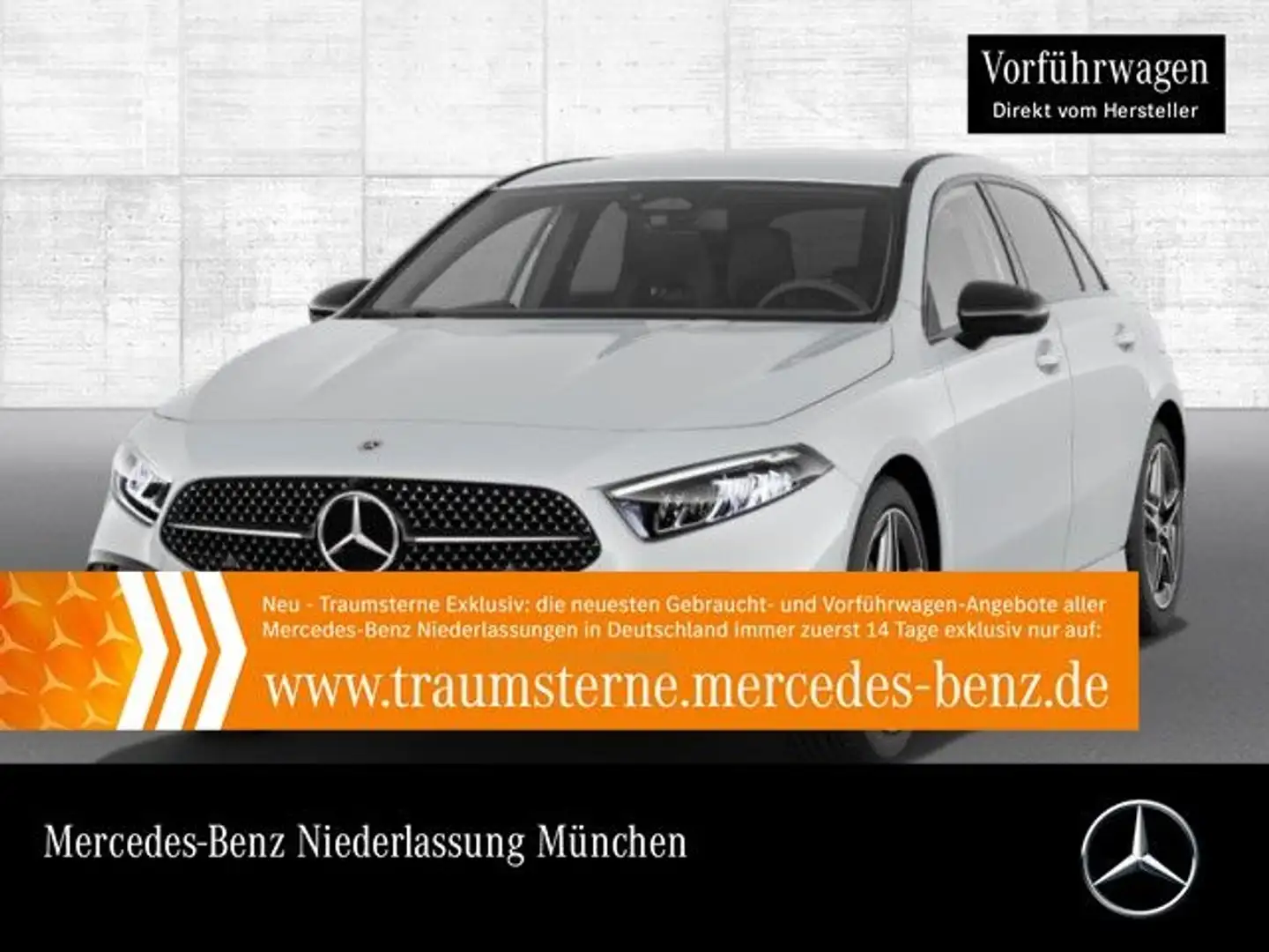 Mercedes-Benz A 200 AMG LED Night Kamera Spurhalt-Ass Totwinkel Blanc - 1