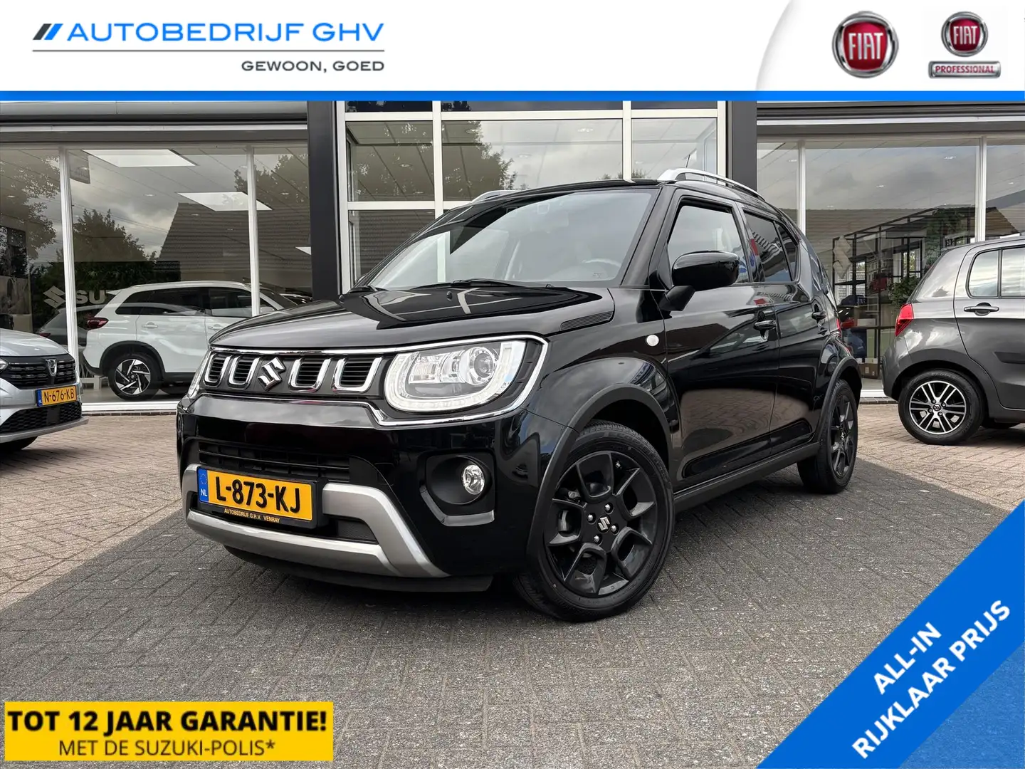 Suzuki Ignis 1.2 Smart Hybrid 83pk Select | Trekhaak | Navigati Zwart - 1