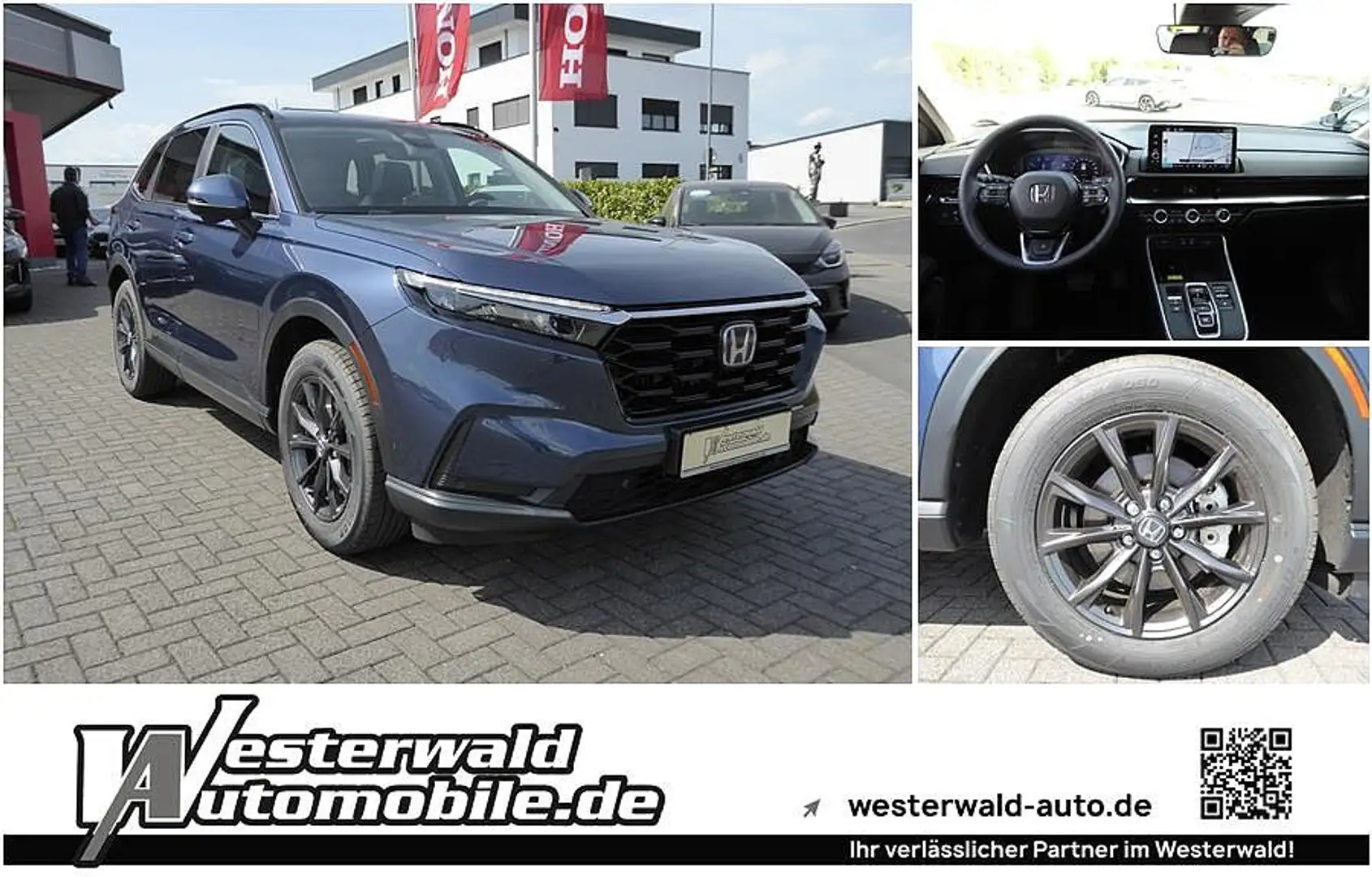 Honda CR-V Hybrid e:HEV 2.0 i-MMD AWD Elegance / Leder / SD Bleu - 1