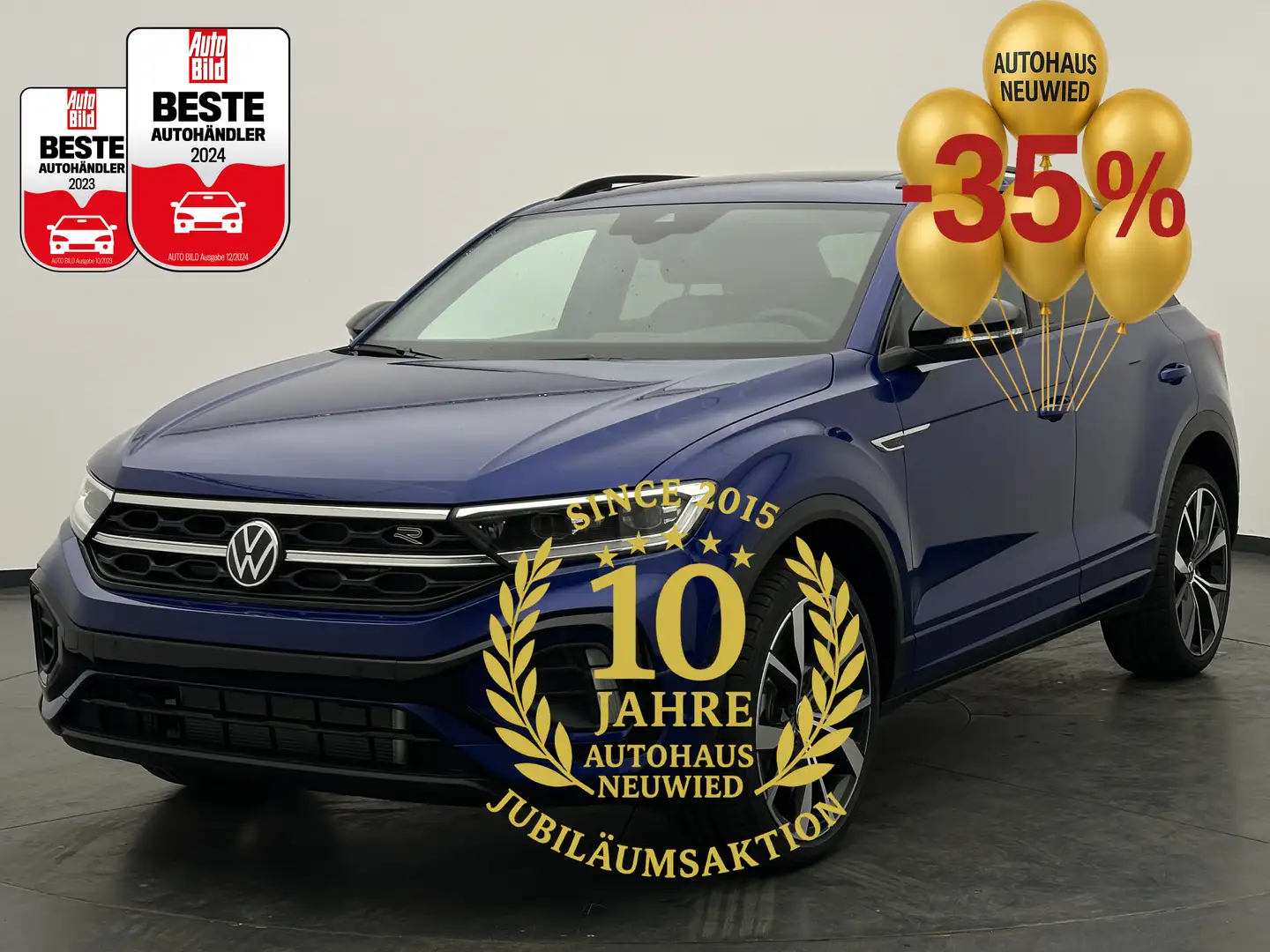 Volkswagen T-Roc T-Roc 1.5 TSI DSG R-Line Black Ed.+PANO+CAM+LED+ Azul - 1