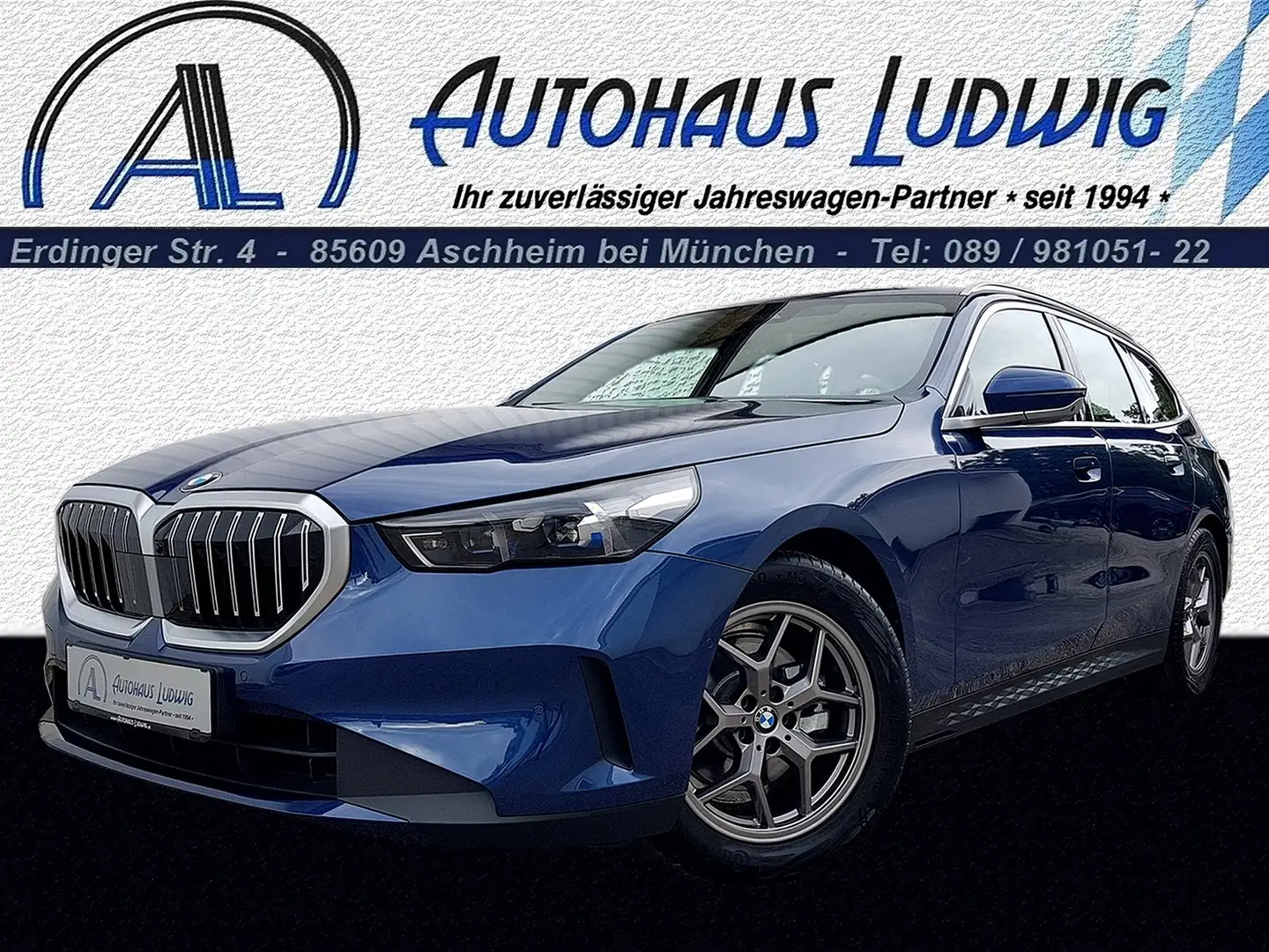 BMW 520 d xDrive Touring G61 Sportaut.*HuD*M-Sport-FW*360 Blau - 1