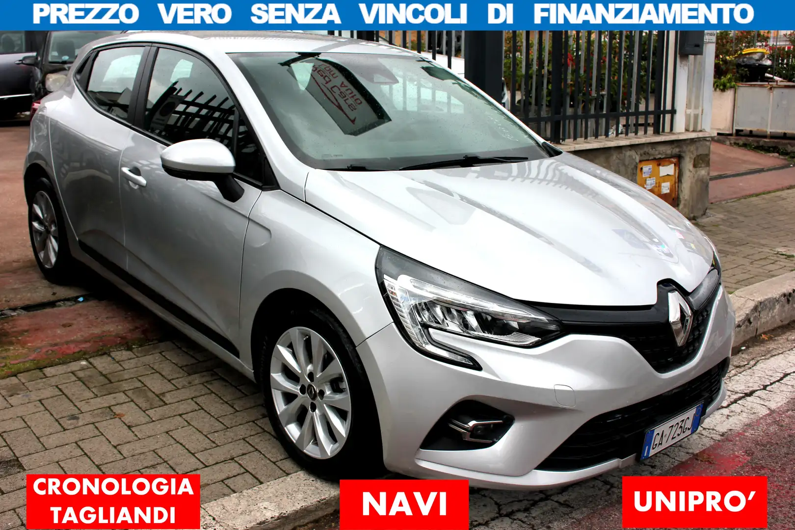 Renault Clio 1.0 tce101cv*PREZZO REALE*TAGLIANDI CERTIF UNIPRO Argent - 1