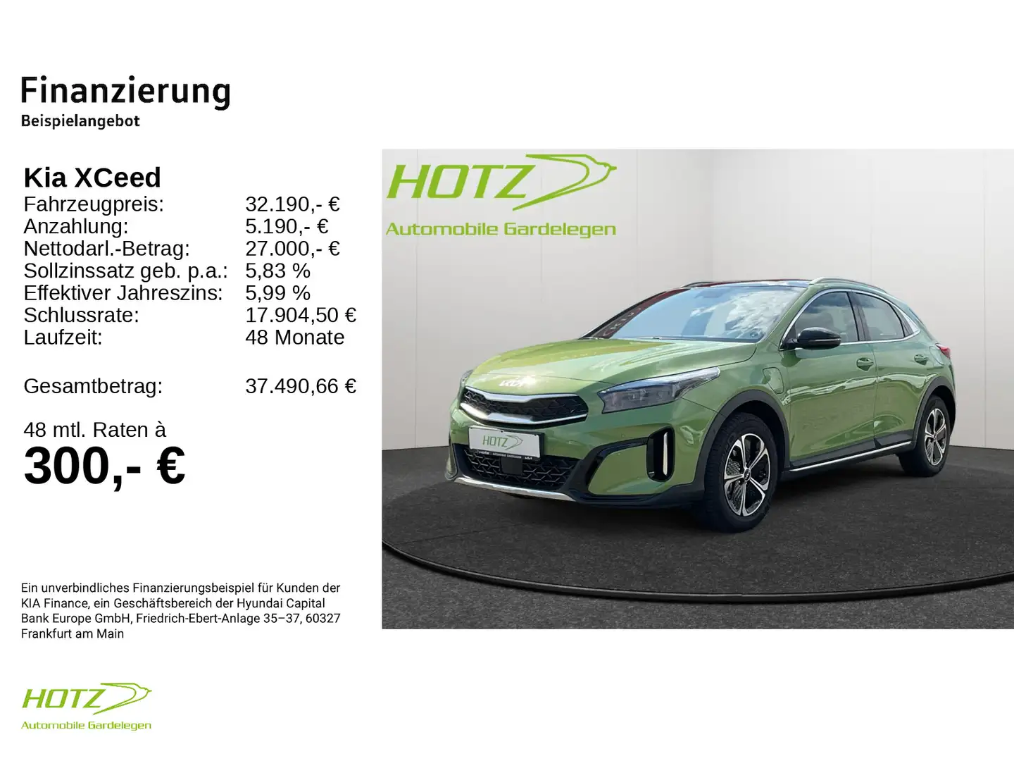 Kia XCeed 1.6 PHEV DCT6 Spirit Technologie-Paket, Gl Vert - 2
