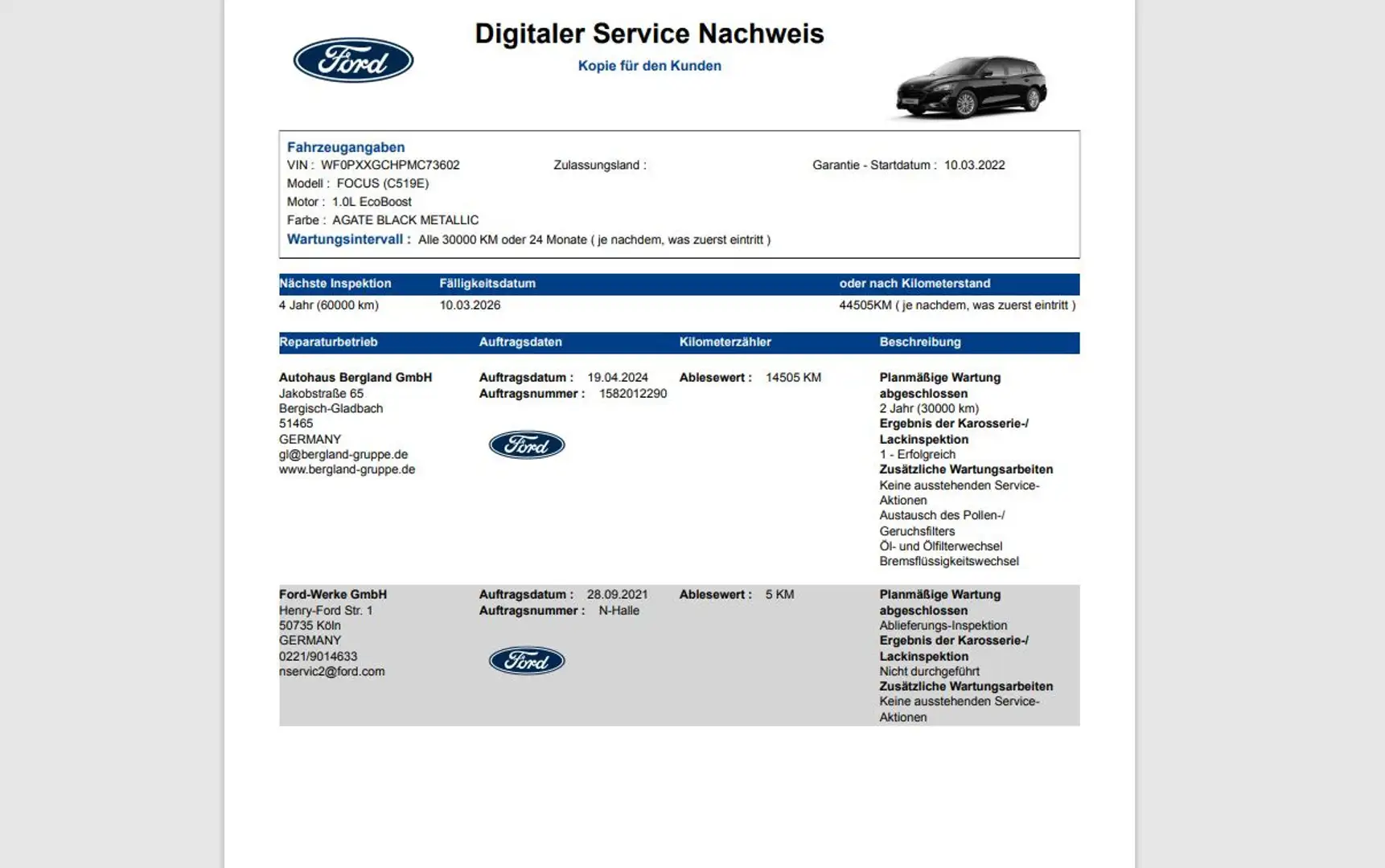 Ford Focus Turnier Titanium Navi 2x PDC LED Sitzheiz. Schwarz - 2