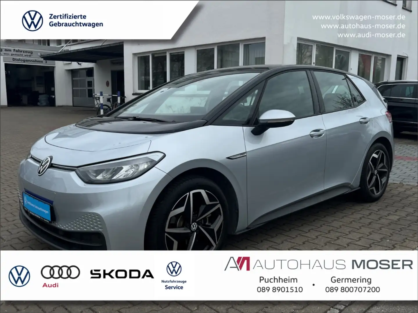 Volkswagen ID.3 Pro 58KWH NaviPro*APP*Style-Int.*Komfort19''!!! Silber - 1