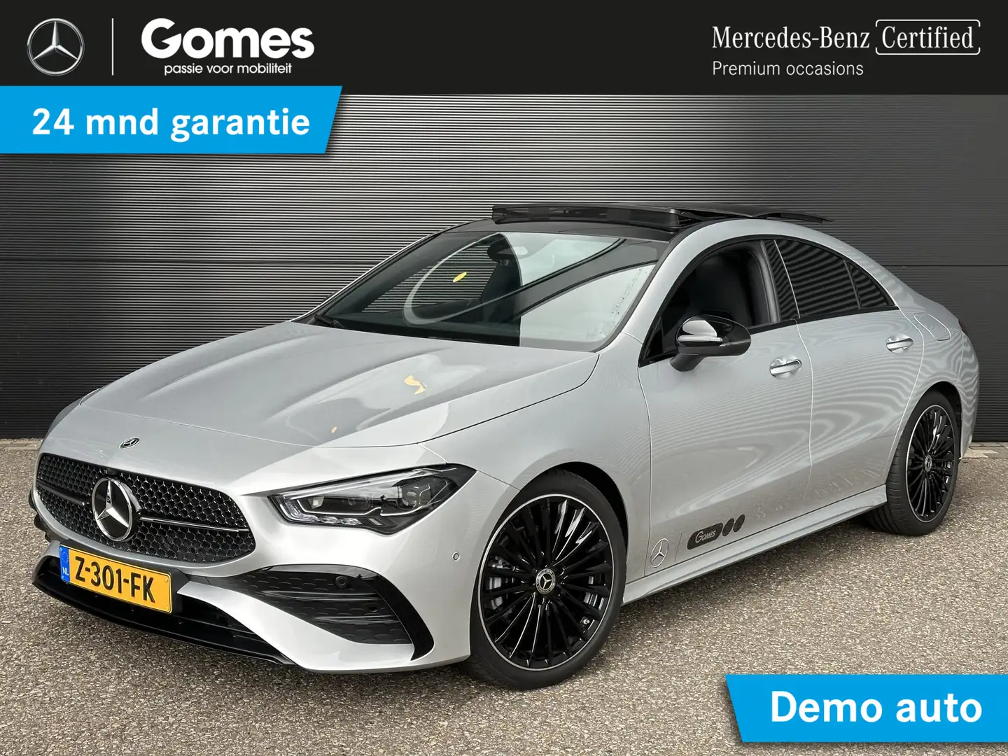 Mercedes-Benz CLA 180 AMG Line | Premium | Nightpakket | Panoramadak | A Silber - 1