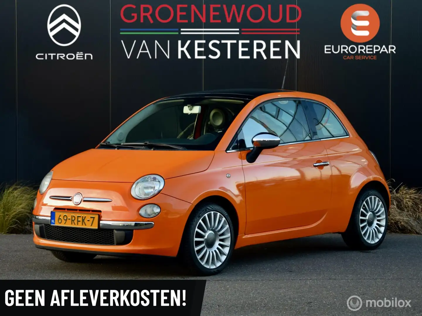 Fiat 500 1.2 NL Oranje - 1