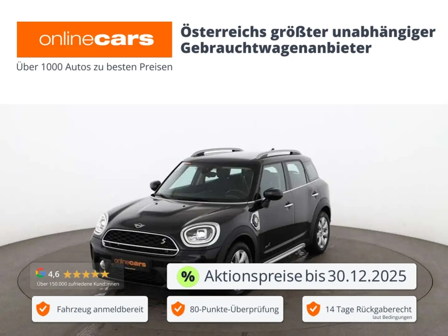 MINI Cooper Countryman PHEV 1.5 SE ALL4 Aut LED NAVI Schwarz - 1