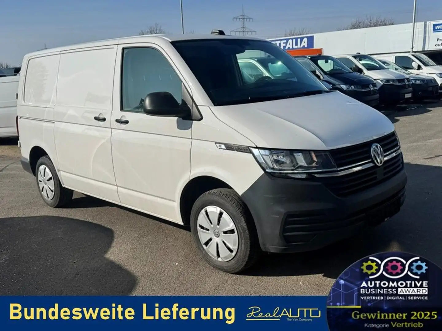Volkswagen T6 Transporter 6.1 Kasten PDC*Tempomat*Flügeltür Weiß - 1