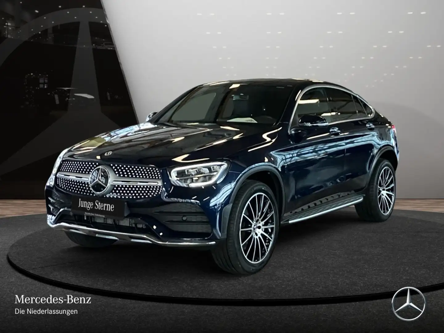 Mercedes-Benz GLC 300 e Coupé 4M AMG+360+LED+TOTW+KEYLESS+9G Blau - 2