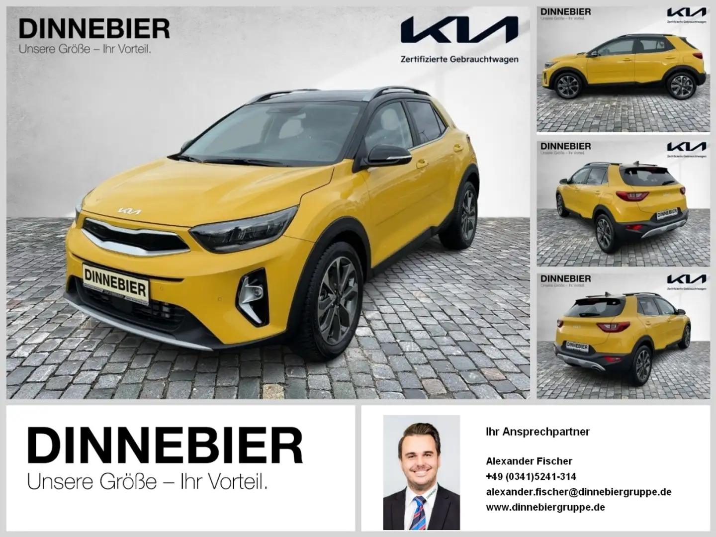 Kia Stonic Spirit Automatik+LED+Navi+Kamera+SHZ Жовтий - 1