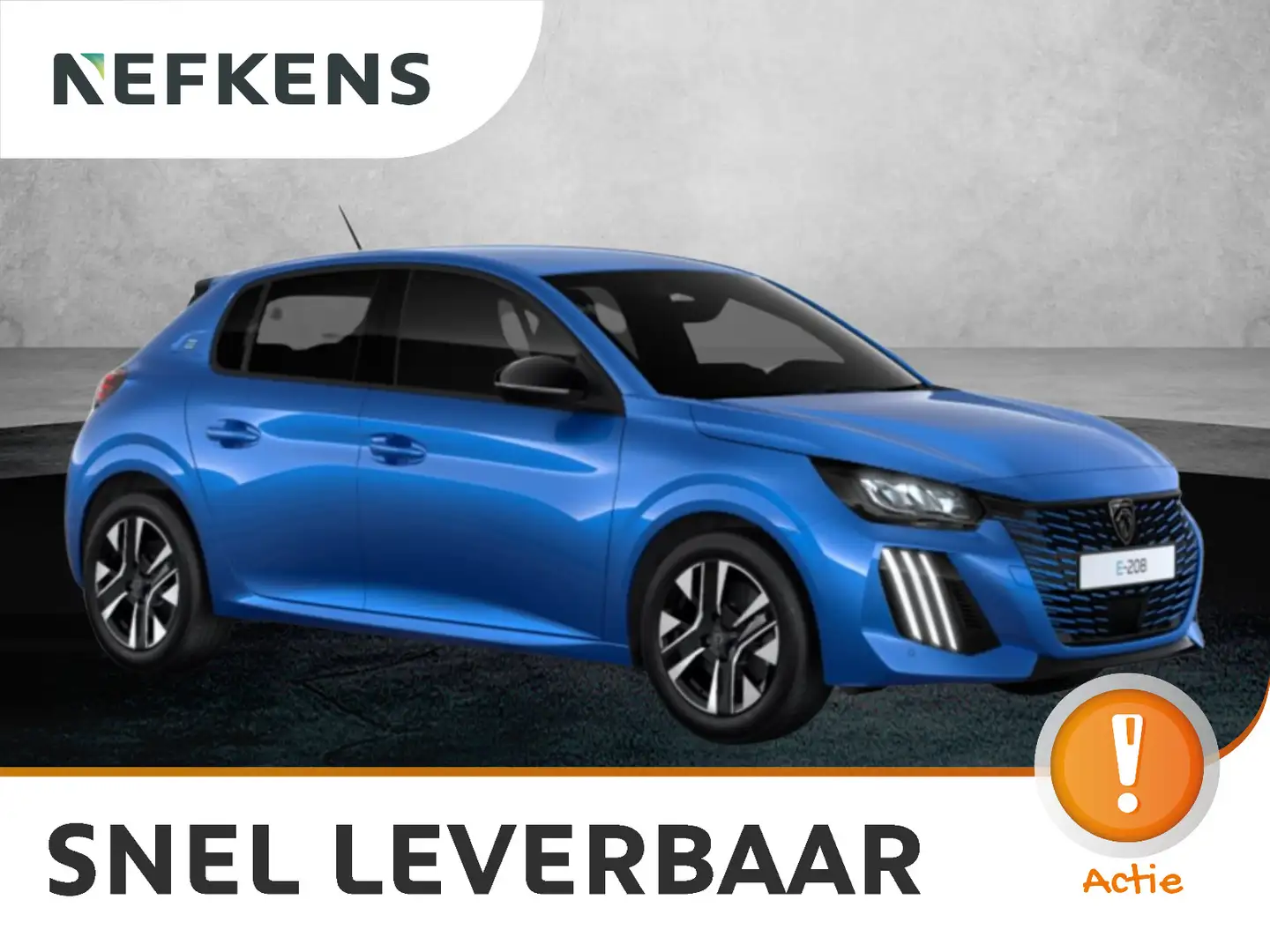 Peugeot e-208 50kWh 136 1AT e-Style Automaat | Verwarmbare voors Blauw - 1