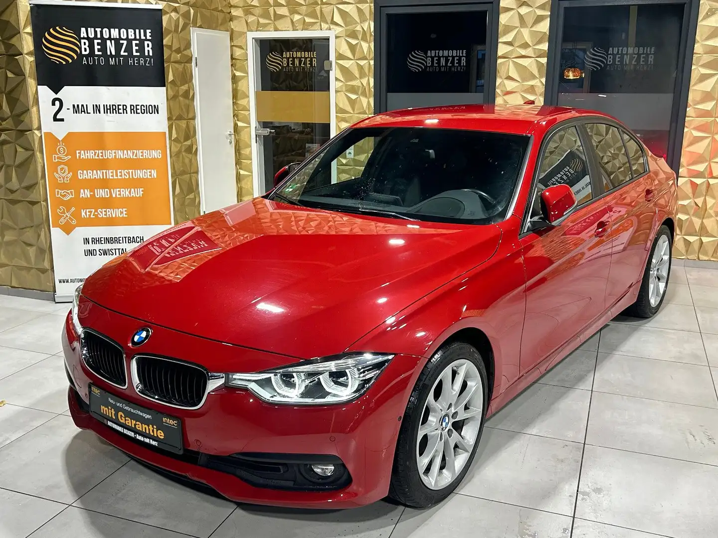 BMW 320 d SPORT/LEDER/ Advantag/360°/HEAD-UP/AUTOMATI Rojo - 1