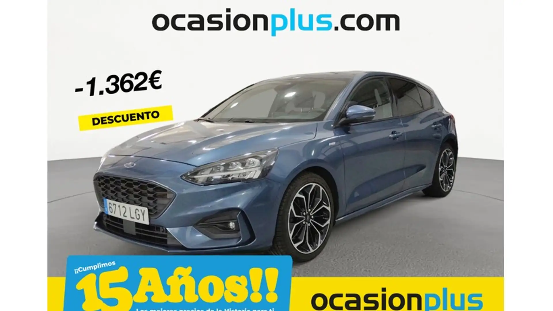 Ford Focus 1.0 Ecoboost ST Line 125 Azul - 1