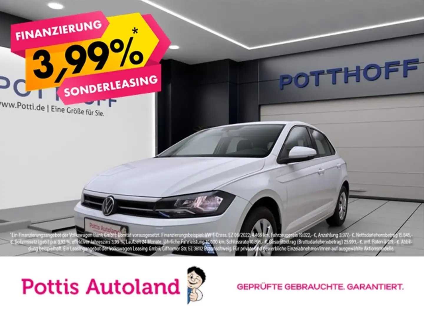 Volkswagen Polo 1.0 TGI COMFORTLINE KLIMA DAB+ GANZJAHR Weiß - 1