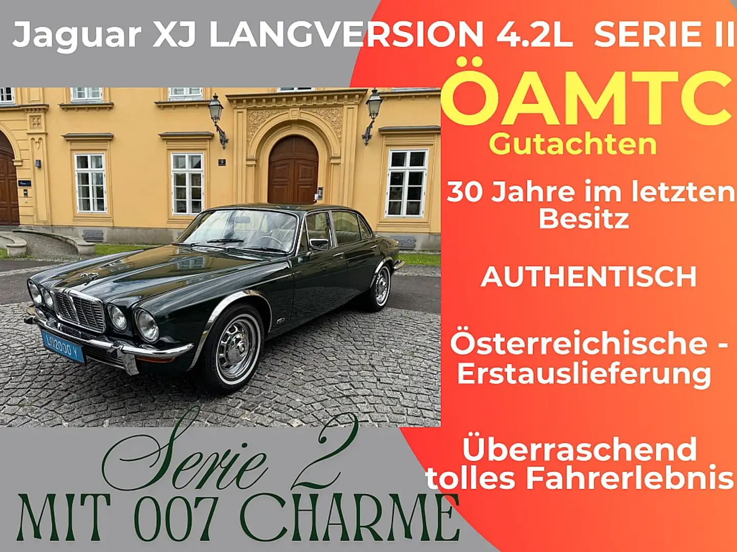 Jaguar XJ L  4.2l  SERIE II  ÖAMTC geprüft,  British Raci... Grün - 1
