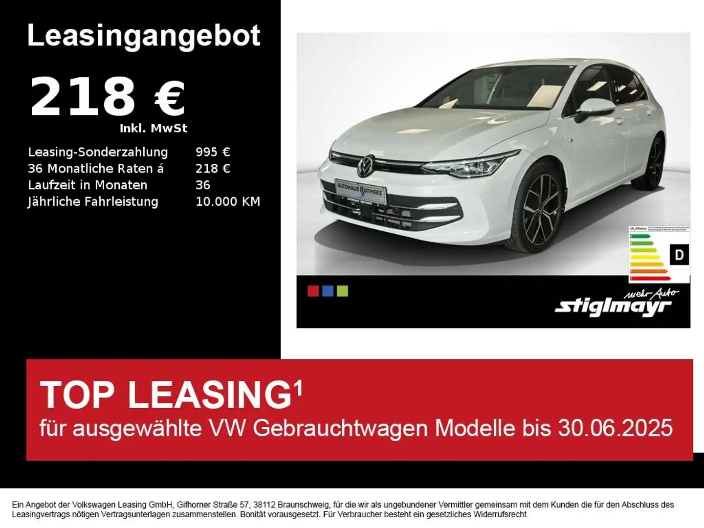 Volkswagen Golf VIII EDITION 50 1.5 TSI ACC+KAMERA+LED+NAVI Blanc - 1
