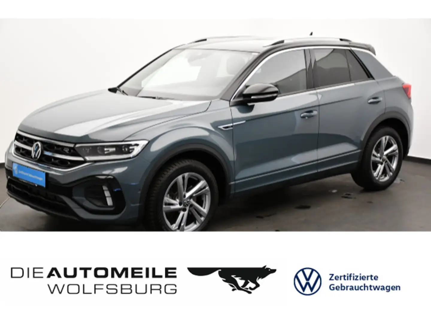 Volkswagen T-Roc 2.0 TDI DSG R-Line AHK/LED+/ACC Blau - 1