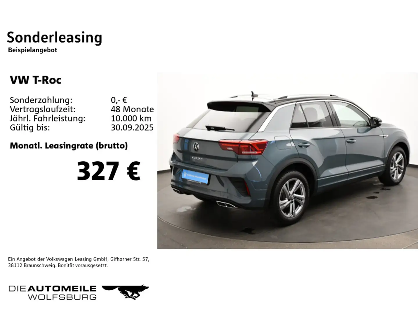 Volkswagen T-Roc 2.0 TDI DSG R-Line AHK/LED+/ACC Blau - 2