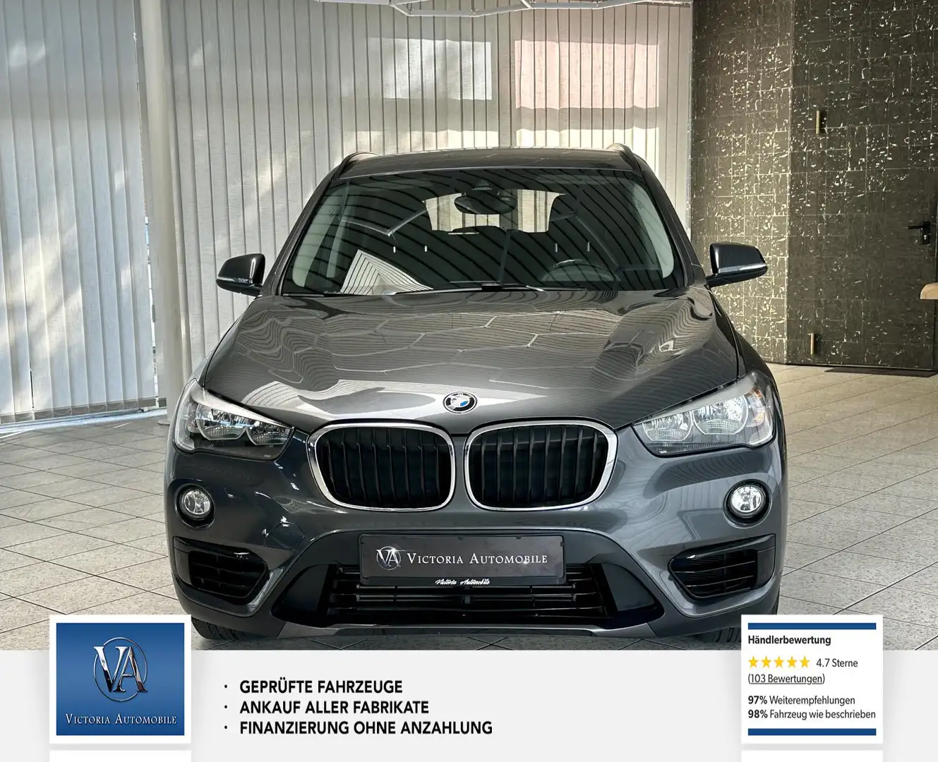 BMW X1 sDrive 18 i Sport Line AHK Abnehmer. Unfallfrei. P Grau - 2