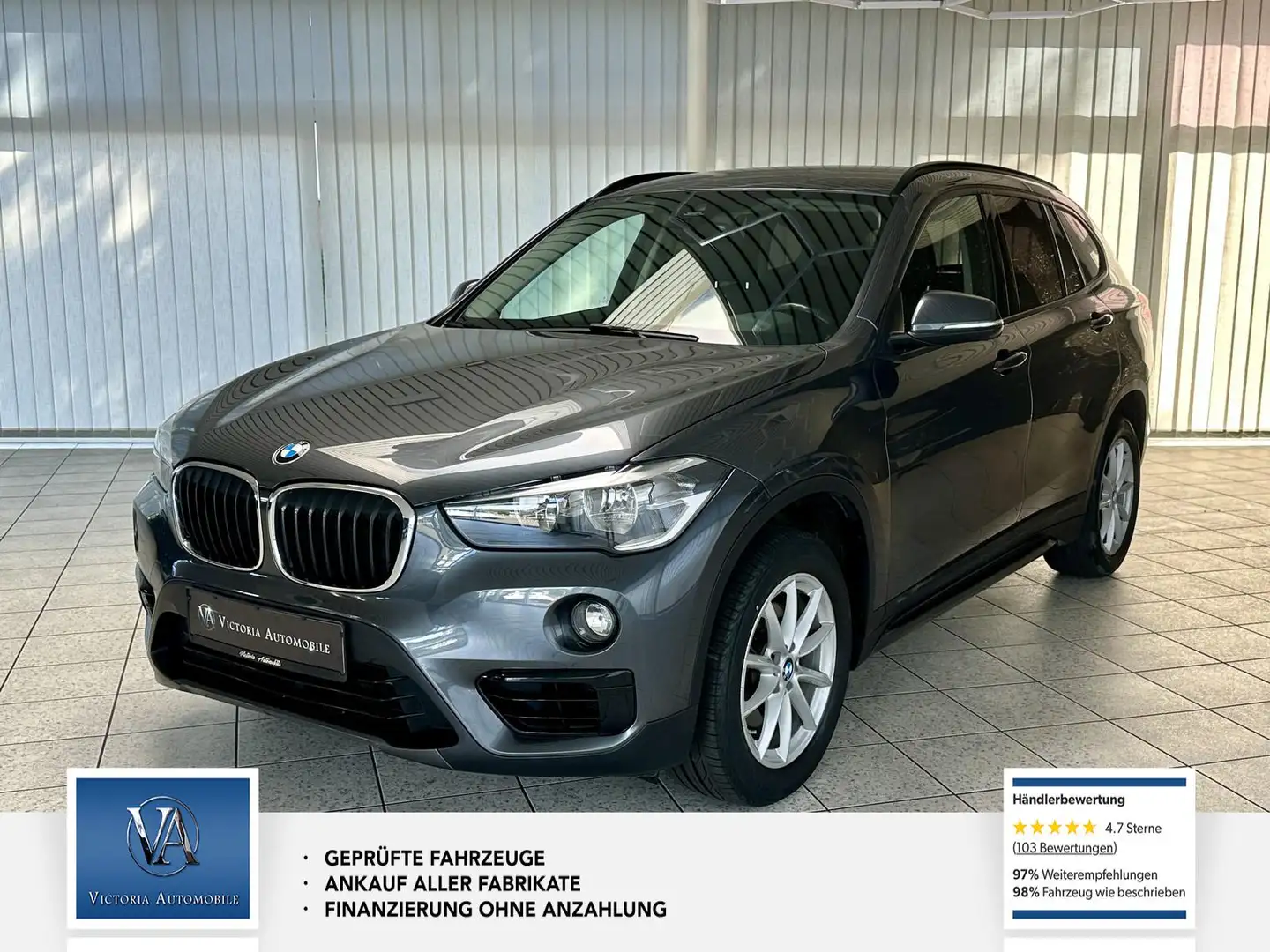 BMW X1 sDrive 18 i Sport Line AHK Abnehmer. Unfallfrei. P Grau - 1