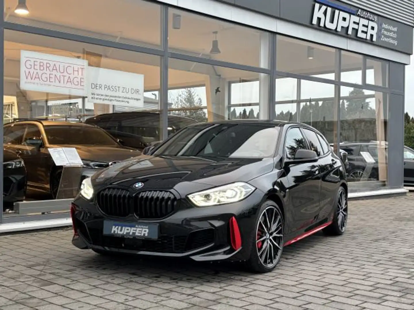 BMW 128 ti M Sport Panorama el.Sp.SitzHeadup°M19 Zwart - 1