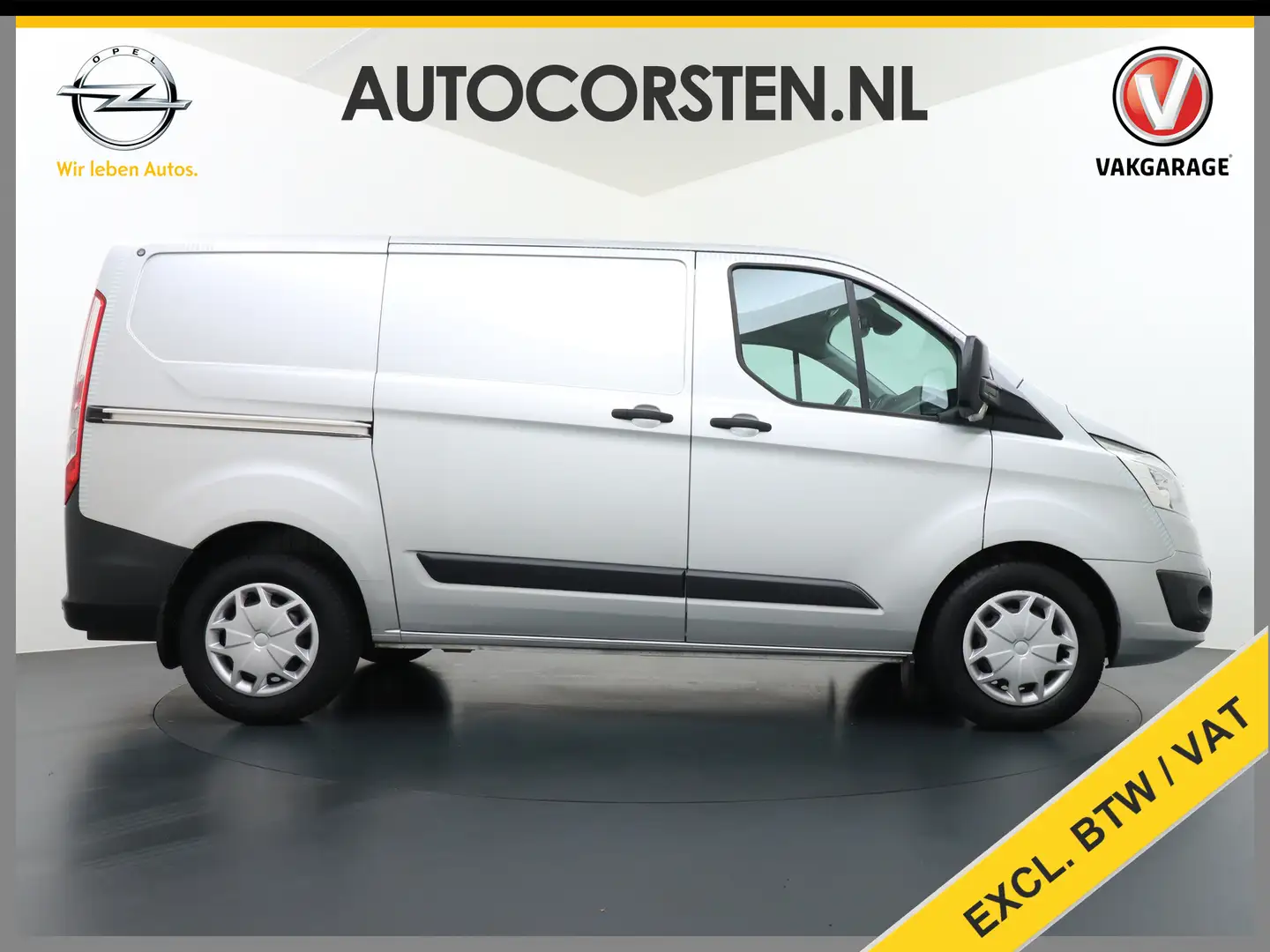 Ford Transit Custom AUT-6 290 2.0TDCI 131PK L1H1 Navi Airco Cruise Cam Argent - 1
