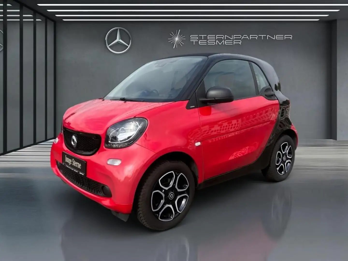 smart forTwo fortwo coupé 52 kW twinamic SHZ, Klimaaautomatik Rot - 2