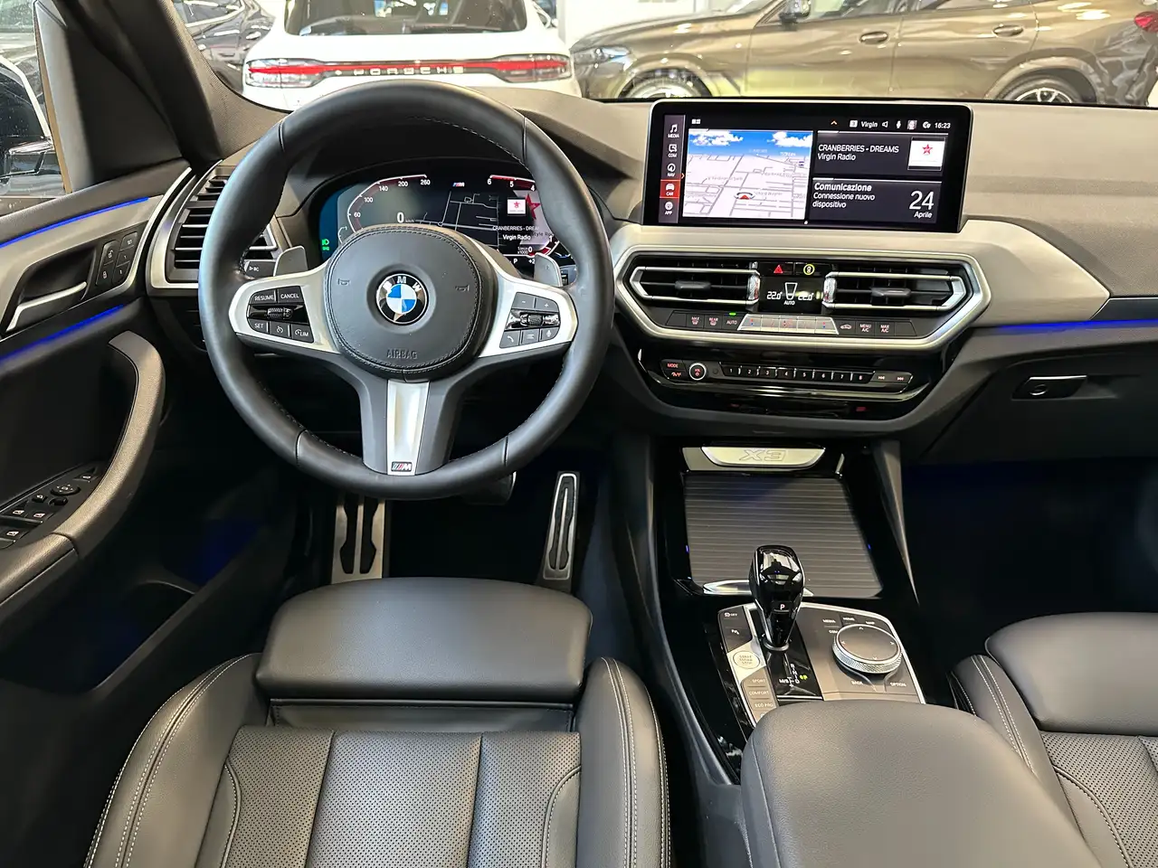 BMW X3 xdrive30d mhev 48V Msport-20"-Tetto-Pelle-IVA 11