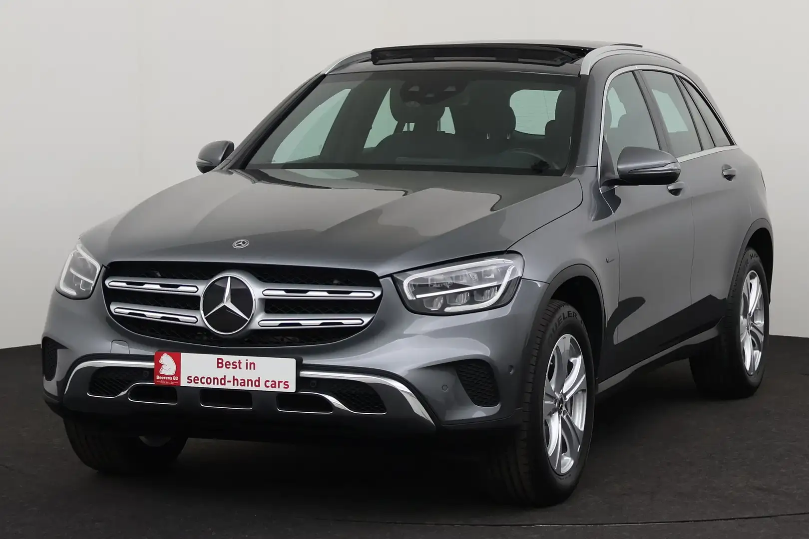 Mercedes-Benz GLC 300 e IA PHEV + GPS + CAMERA + PDC + CRUISE + PANO DAK Grau - 1