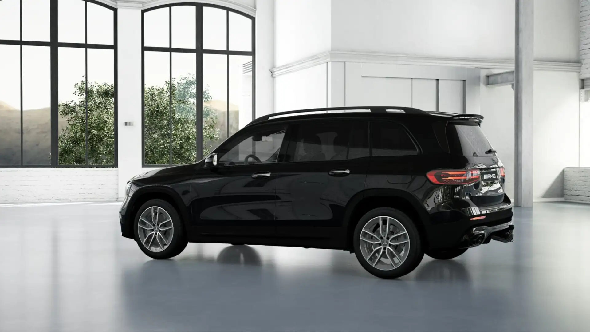 Mercedes-Benz GLB 35 AMG GLB 35 AMG 4M AMG+NIGHT+AHK+DISTR+PANO+BURME+HUD Schwarz - 2