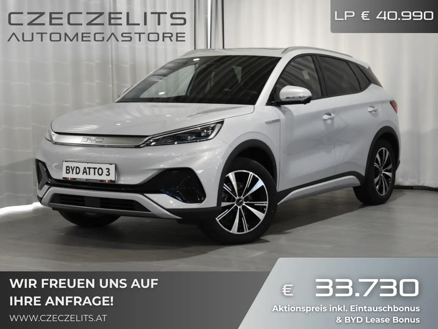 BYD Atto 3 Atto3 60,5 kWh Comfort Österreich Paket *Sofort... Weiß - 1