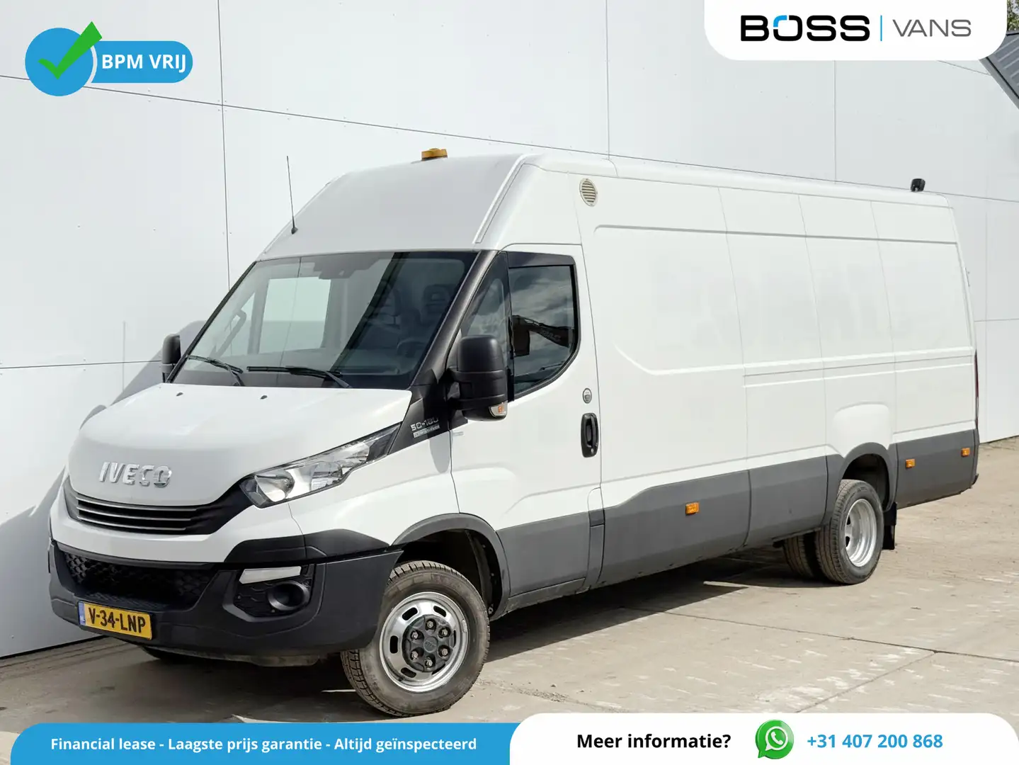 Iveco Daily 50C18 3.0L Automaat L4H2 Dubbellucht Airco Cruise Wit - 1