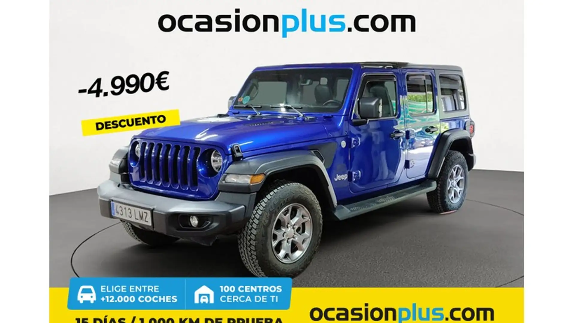 Jeep Wrangler Unlimited 2.2CRD Sport 8ATX Azul - 1
