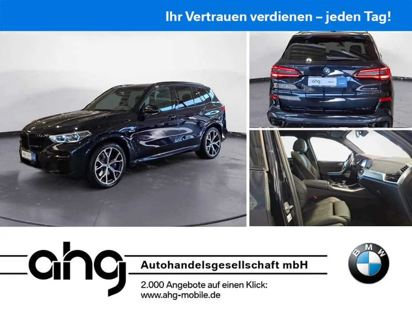BMW X5 xDrive45e M Sport Panorama Head UP Laserlicht Schwarz - 1