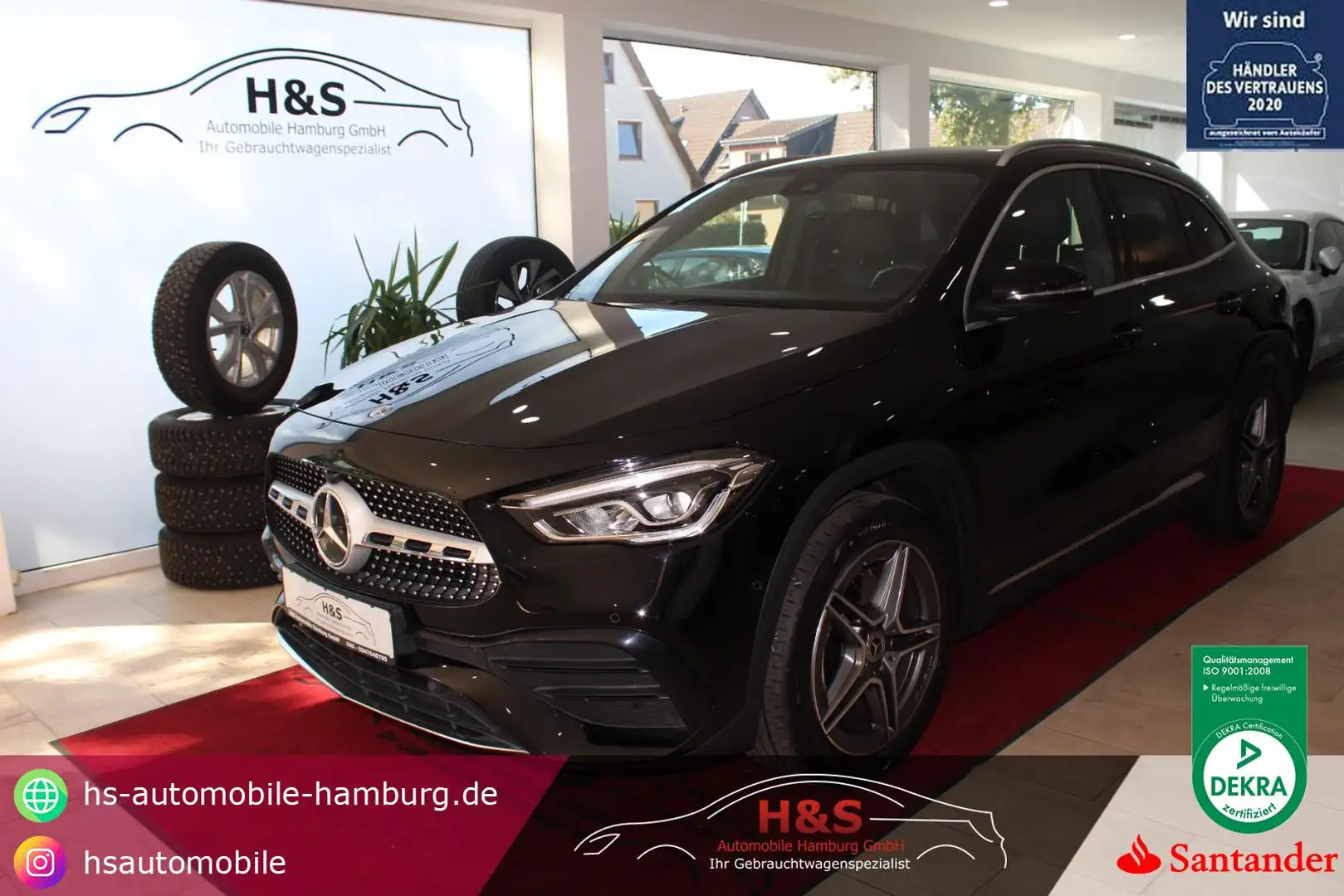 Mercedes-Benz GLA 250 e AMG-LINE AHK+LED Schwarz - 1