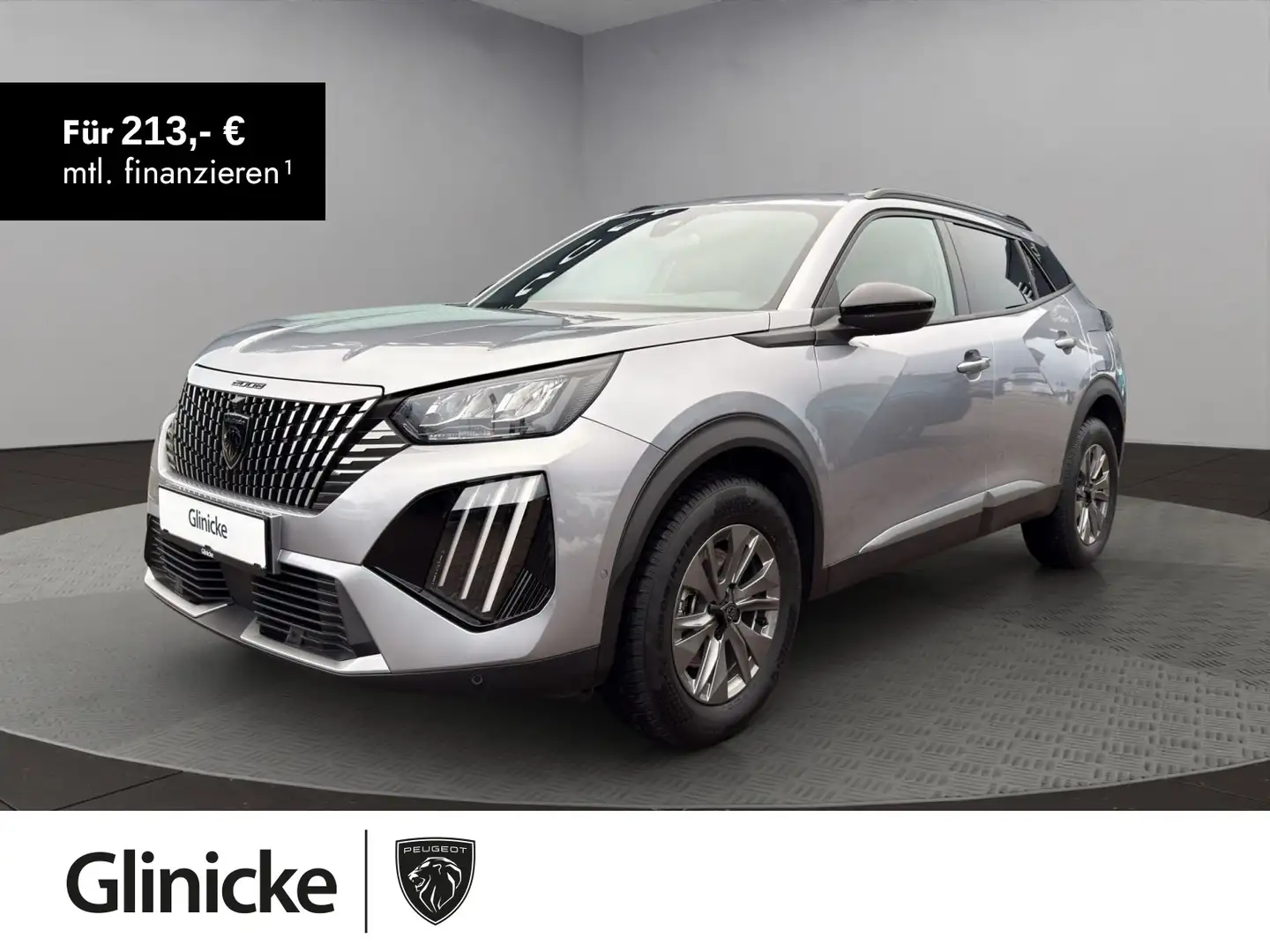 Peugeot 2008 ALLURE HYBRID 145 e-DSC6/360°-Kamera/Totwin Silber - 1