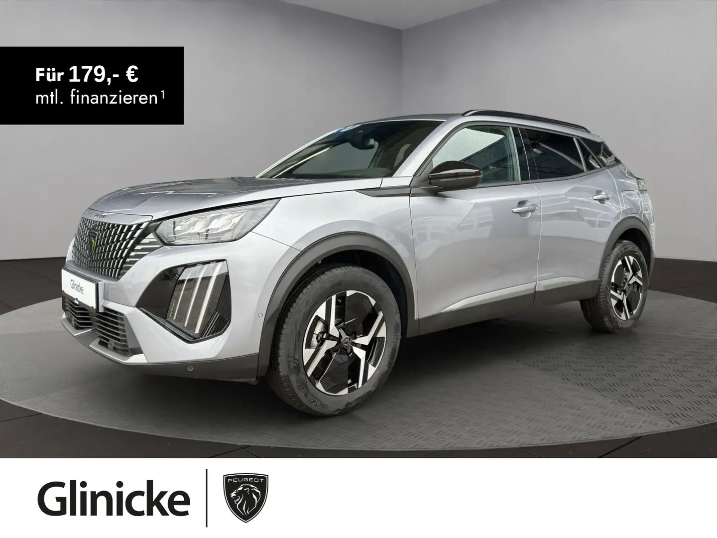 Peugeot 2008 ALLURE HYBRID 145 e-DSC6/360°-Kamera/Totwin Silber - 1