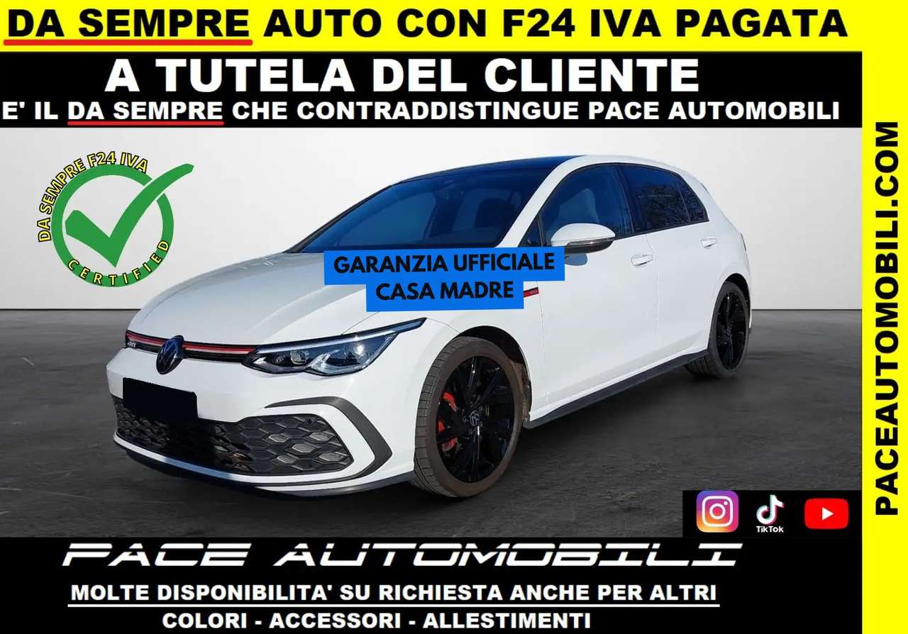 Volkswagen Golf GTI CAMBIO MANUALE BLACK PACK TETTO PRO 18" KEYLESS